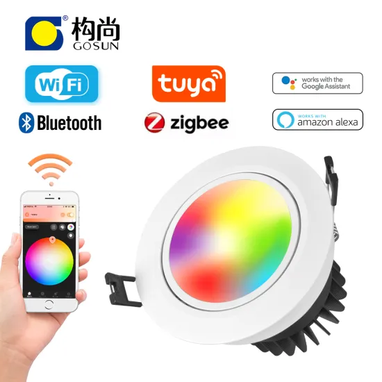 TUYA Dimmable RGBW ZigBee Control LED Downlight for Hotels, Homes, and Restaurants