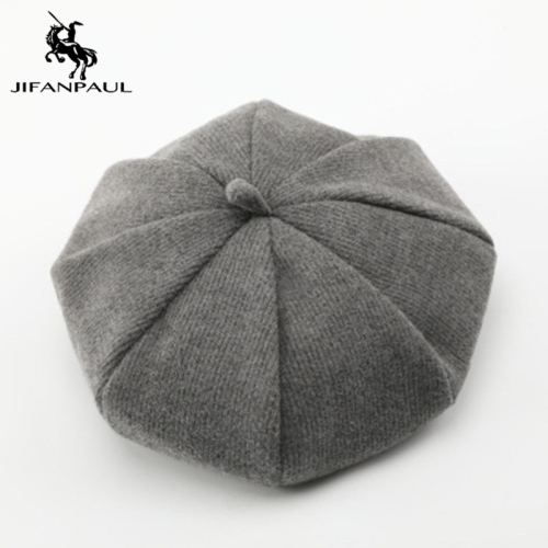 Wholesale beret fashion wool knitted beret hat