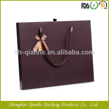 Drawer Packaging Box With Ribbon Handle For Present