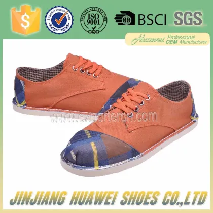 Wholesale Brand Name shoes Men Canvas Shoes Manufacturer
