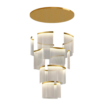 Modern Chandeliers for Luxury Villa Lobby and Staircase Lighting