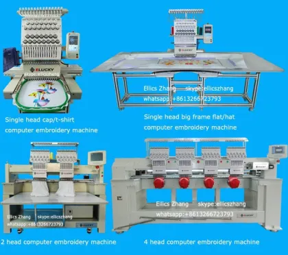 Cross-stitch embroidery flat embroidery cap embroidery machine prices