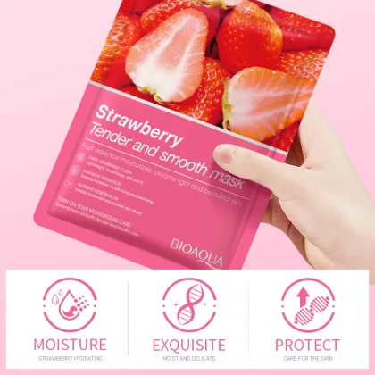 BIOAQUA Strawberry Smoothing and Smoothing Mask