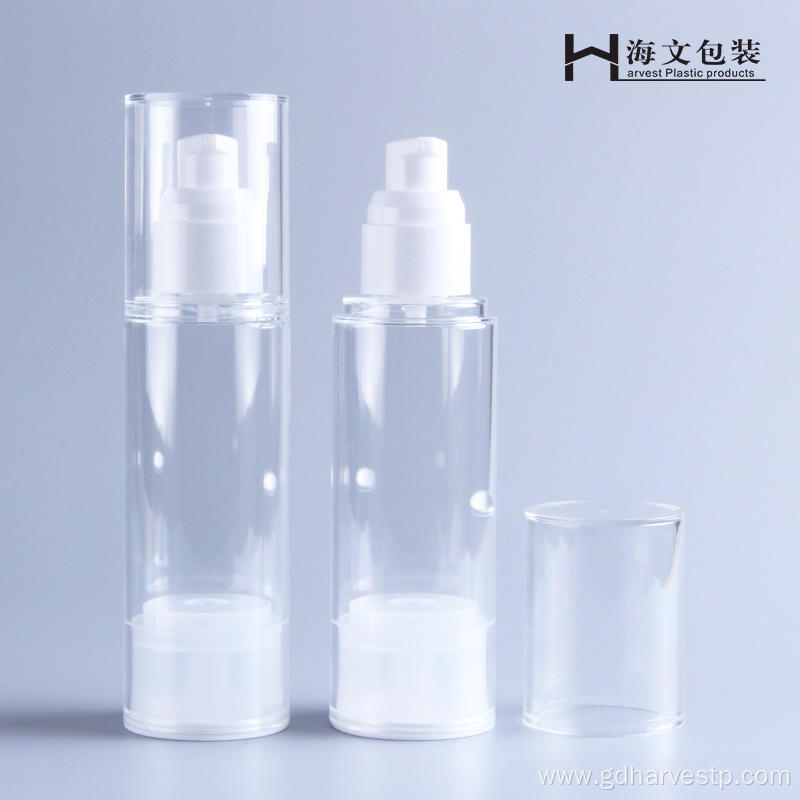 Plastic Transparent 100ml Airless Pump Serum Bottle