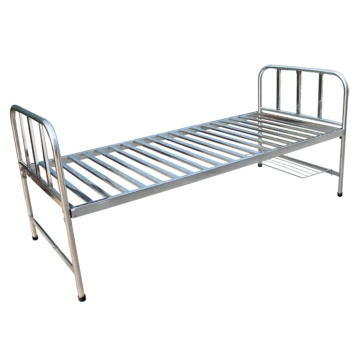 Tempat tidur rumah sakit datar stainless steel