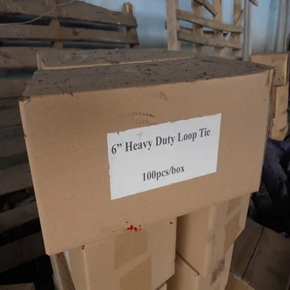 Heavy duty loop tie 6''