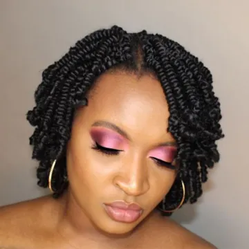8inches Bomb Spring Twist Crochet Braiding Hair Fluffy Short Pre-twisted Passion Twist Braids Synthetic Hair Extensions