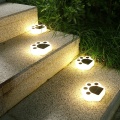 Solar Garden Light Bear Paw Pattern