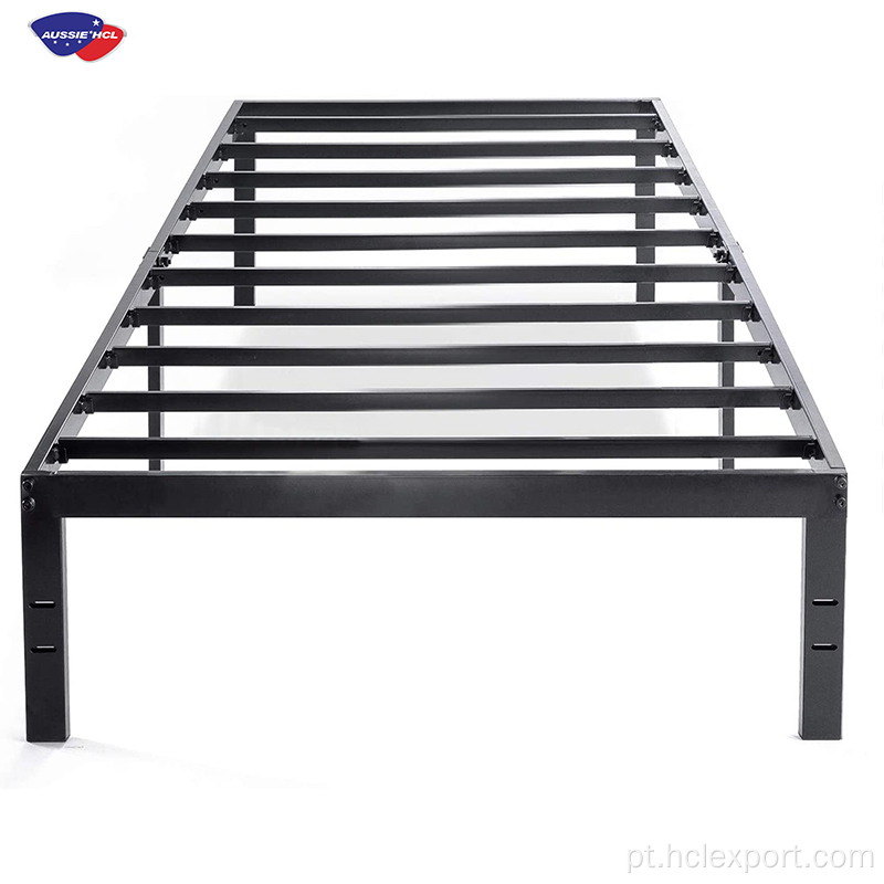 Colchão de moldura de cama de metal de plataforma de tamanho duplo