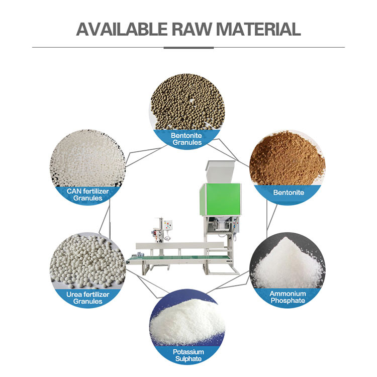 on bale granule weighting and packing machine For corn urea particles