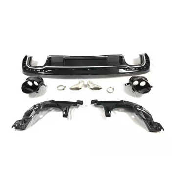 New Arrival Car Rear Bumper Lip with Tailpipes for Audi A4 B10 2020-2022 Facelift RS4 Style Rear Diffuser