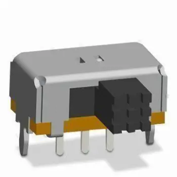 SP2T Slide Switch with 10,000 Cycles Lifespan, Apply to Electronic Products