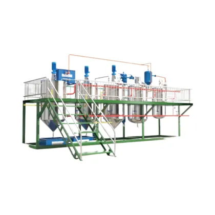 Automated Peanut Oil Refining Machine & Sunflower/Soybean Oil Refining Equipment