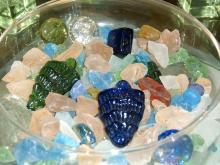 Crushed beach glass assorted