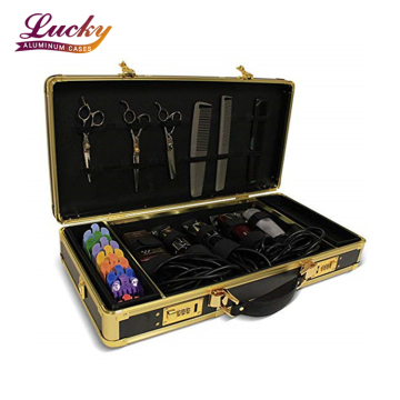 Factory Wholesale Heavy Duty Aluminum Barber Tool Case with Lock