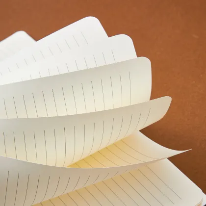 Wood material hardcover spiral notebook