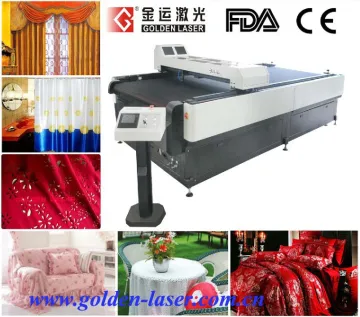 Textile/Home Textile Laser Cutting Machine Flatbed