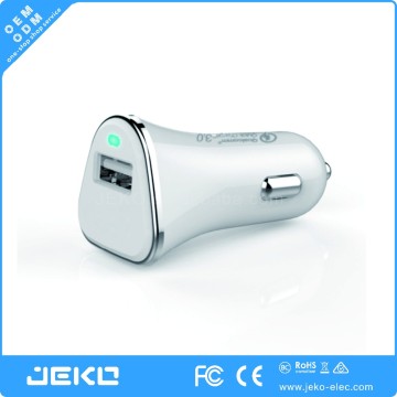 2016 latest high quality QC3.0 fast car charger for smart phones