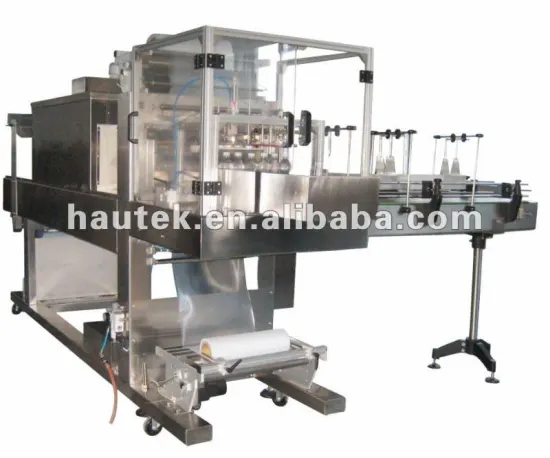 Full-automatic PE wrapping shrinking machine