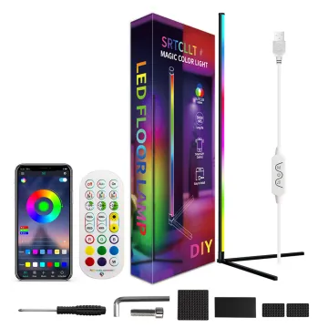 5V USB Corner Standing Led Rgb Floor Lamp MultiCorner Floor Corner Modern Rgb App Floor Lamp