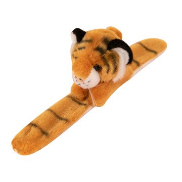Wild Animal Plush Bracelet - Tiger Hug Slap Bracelet for Kids