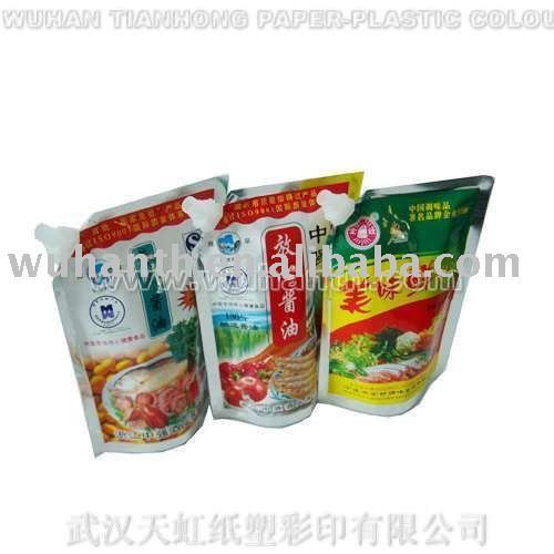 stand up spout pouch for sauce