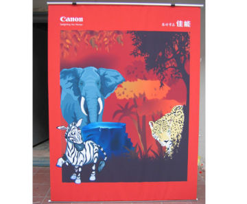 Portable Waterproof Outdoor Plastic Steel 180 * 200cm Flag L - Banner Display Stands