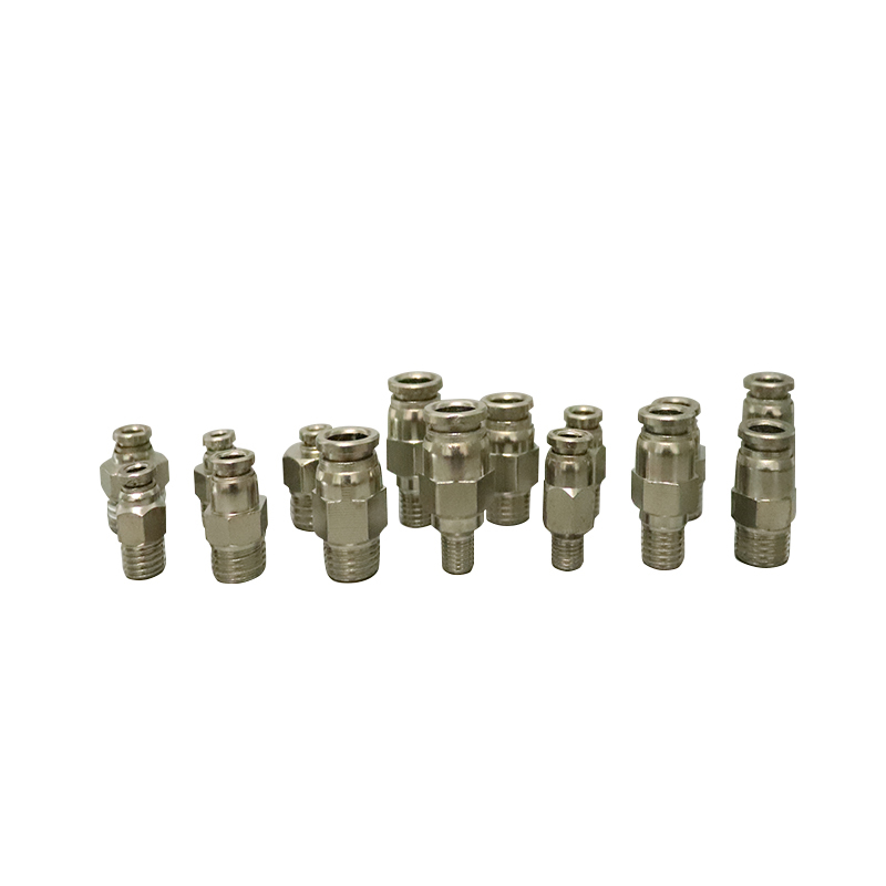 PC Straight Male NPT Thread Quick Connect Air Tube Connector - Copper/Stainless Steel Push Fit Pneumatic Fitting