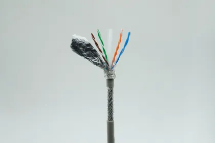 Super-Six Shielded Cat6/Cat6a/Cat7/Cat8 FTP/SFTP PVC Jacket Ethernet Cable - 1m Length