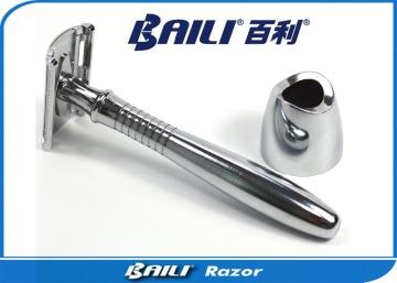 Barbershop Double Edge Chrome Safety Classic Shave Barber Razor 115mm Long Handled