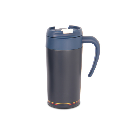 350ml Tragbare Edelstahl-Büro-Griff-Kaffeetasse