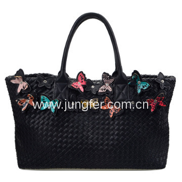 New arrival popular PU ladies handbags,weave bags UK ,USA