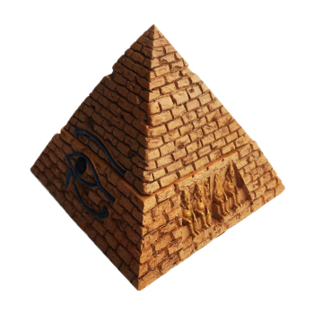 Three-Dimensional Hand-Painted Egyptian Pyramid Decorative Jewelry Box