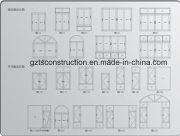 Customized Popular Windows and Doors Design and Shapes