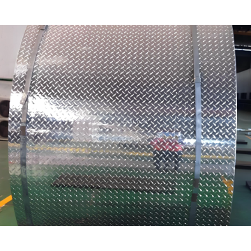 Bobina quadriculada de alumínio antiderrapante