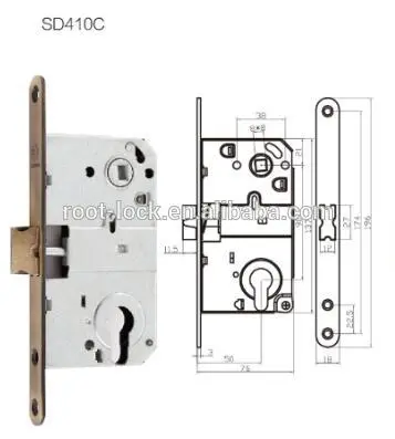SD410C single latch inner door lock hot sale in russia market