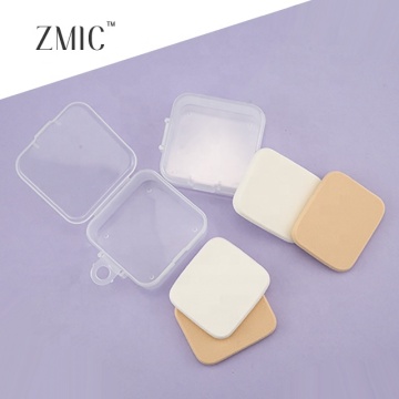 Wholesale Square Shape Makeup Sponge with Plastic Box