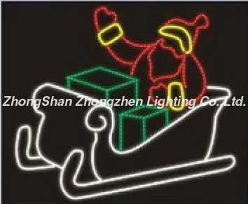 Happy santa cluas holiday night light