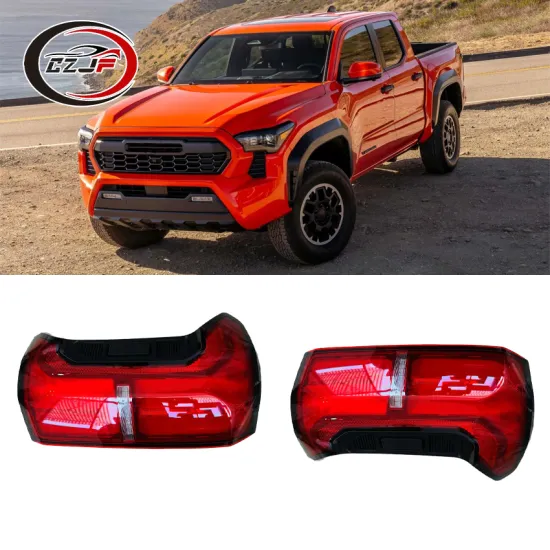 CZJF LED Tail Light Lamp for Toyota Tacoma 2024-2025 with Red Lens