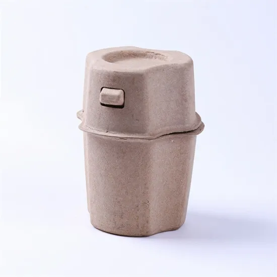 Eco Friendly Sugarcane Paper Brown Color Candle Boxes