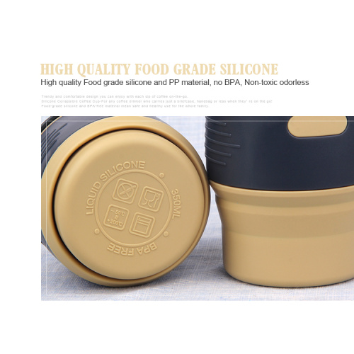Portable Drinking Folding Silicone Travel Coffee Mug