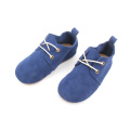 Zapatos Oxford de goma dura de cuero genuino al por mayor para niños