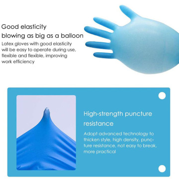Plave rukavice za prah u prahu za jednokratnu upotrebu