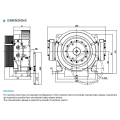 Gearless traction machine para sa machine room-less lift