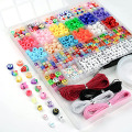 Mixed alphabet chunky beads craft kit with cording
