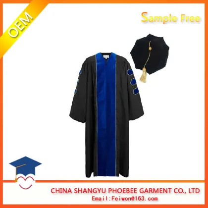 Hot Sell Velveteen Doctoral Tam Hats