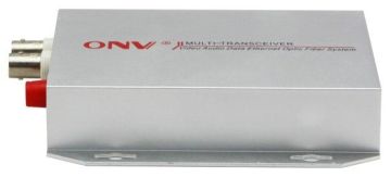 2 Channel Video / Audio / Data Fiber Optic Transceiver 0.5km / 20km With Bnc Interface