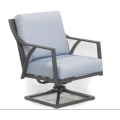 Light colored rotating shrapnel chair