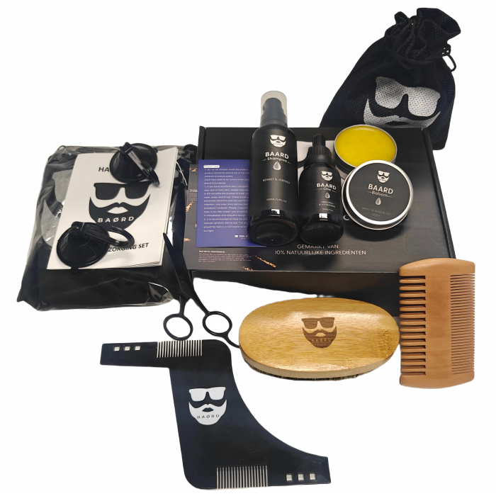 11 piezas set el mejor kit de barba para hombres