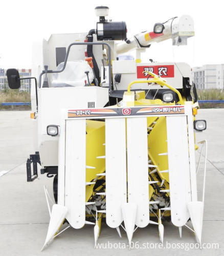 Half-Feed Rice Wheat Harvester for Paddy Fields in Bangladesh